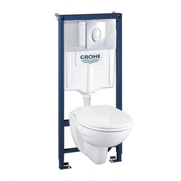 Инсталляционный комплект GROHE Solido Perfect 39192000 набор 4 в 1 фото 