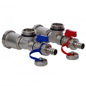 Торцевая секция KOER KR.1035 1” с автоматическим воздухоотводчиком