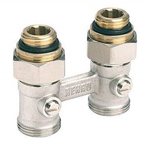 Блок шаровых кранов REHAU 1/2″ x 3/4″ прямой