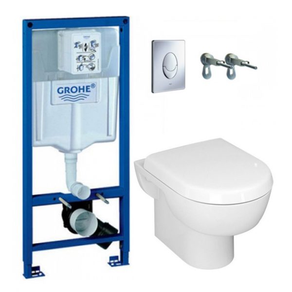 Инсталляционный комплект GROHE Solido Perfect 39191000 набор 4 в 1 фото 