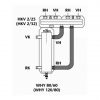 Комплект для подключения BOSCH WHY80/60 к гребенки HKV 2/25/25 38681