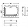 Монтажная рамка TECE для установки панели смыва на уровне стены 38847