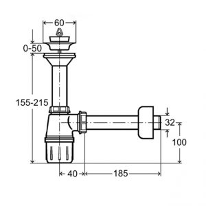 Сифон VIEGA 5726 DN32