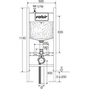 Инсталляция VALSIR Tropea S Block S120 (VS0858209)