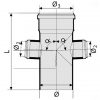 Крестовина двухплоскостная 87° VALSIR PP HTED Ø110/50/110/50 38771