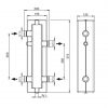 Гидравлическая стрелка с изоляцией OVENTROP DN 25, подключение G 1 1/2″ НР 36666