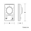 Настенный контроллер WING/VOLCANO TR110C-B 36121