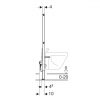 Монтажный элемент GEBERIT Duofix для биде, 112 см, универсальный 37759