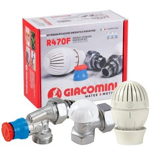 Комплект радиаторный GIACOMINI R470F 1/2″ осевой